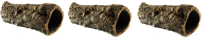 Zoo Med – Ensemble de 3 Écorces de Liège Rondes, Petites – Abri naturel pour terrarium