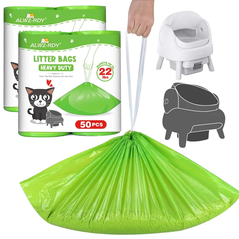 ALWZ-RDY Sacs Litière 27x13 – Compatibles Neakasa M1 et Petpivot Autoscooper | Lot de 100