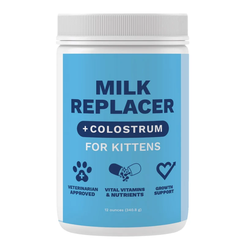 Under the Weather Lait en poudre de remplacement pour chaton avec colostrum – Formule nutritive 12 oz