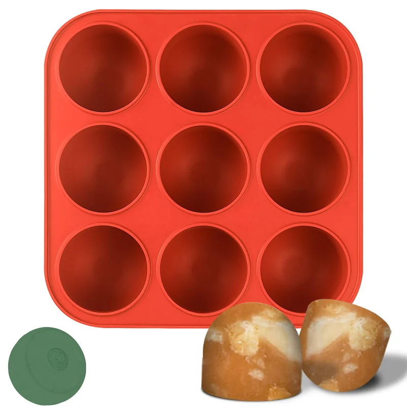 Wilewir Moule Silicone 9 Cavités – Friandises Fait Maison pour Chien XL (75 lb et +)