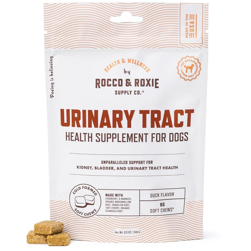 Rocco & Roxie Chien — Friandises UTI au Canard, Cranberry, D-Mannose et Cerise Aigre