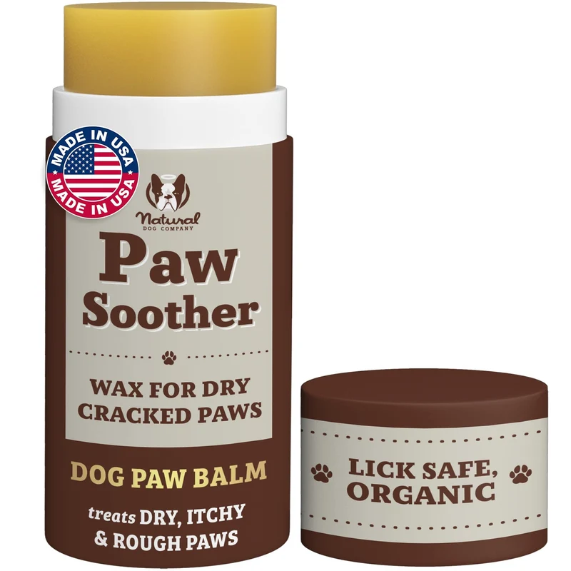 Natural Dog Company Baume et cire apaisante pour pattes — Soin hydratant pour pattes de chien, Coco et Calendula, 56 g