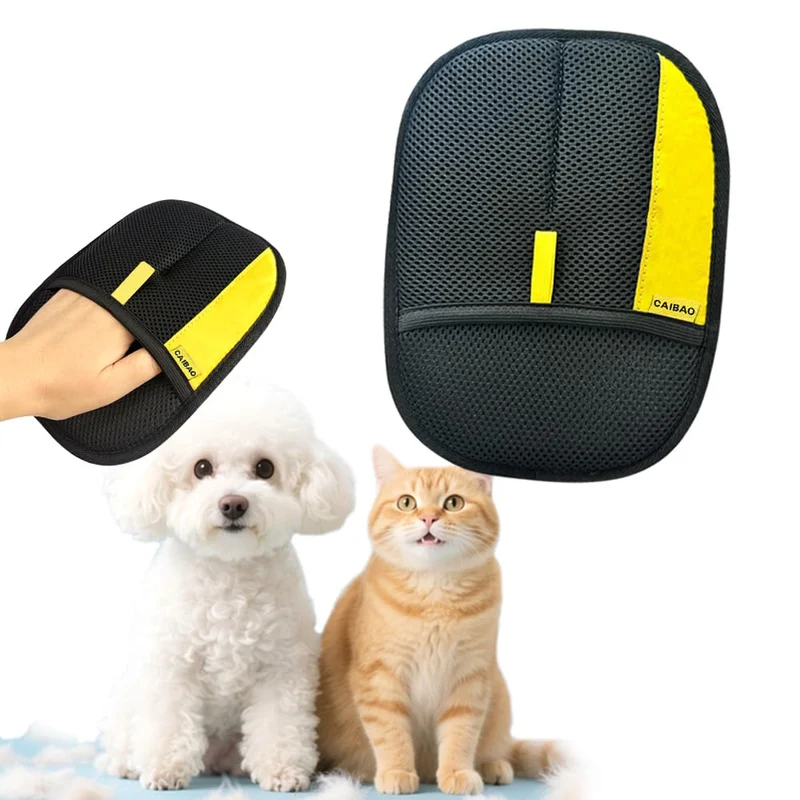 CAIBAO Gants Électrostatique Anti-Poils — Nettoyage Rapide et Lavables (1 pièce Noir)
