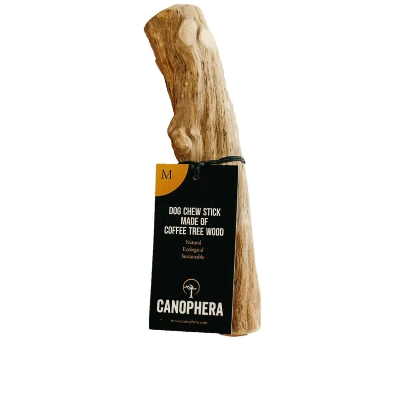 Canophera batonnet bois cafe pour chiens – taille moyenne