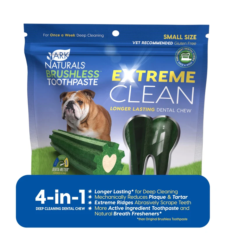 ARK NATURALS Extreme Clean – Friandises dentaires longue durée pour petites races