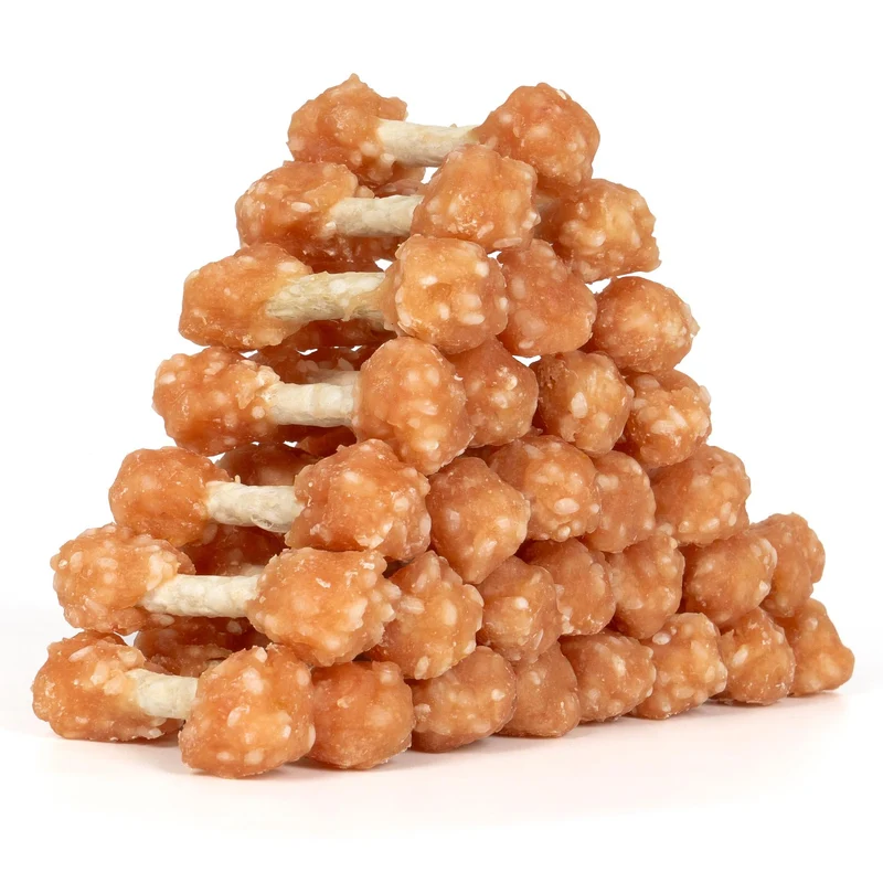 MON2SUN Friandises pour Chiens – Mini Haltères au Poulet et Riz, 16 oz, 30 Morceaux (Petits Chiens)
