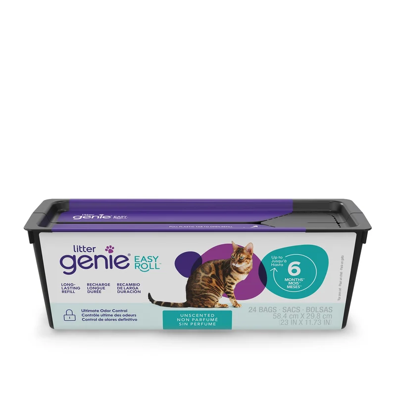 Recharge Litter Genie Easy Roll (1 paquet) — Jusqu’à 6 mois d’approvisionnement | Contrôle des odeurs