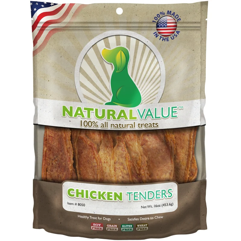 Friandises molles au poulet Loving Pets Natural Value – Tendres pour chien, 14 oz