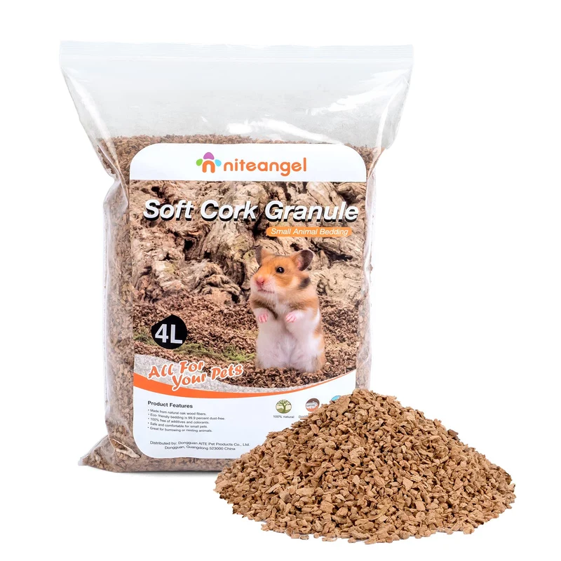 Niteangel Litière Naturelle Coco et Liège pour Hamsters et Petits Animaux