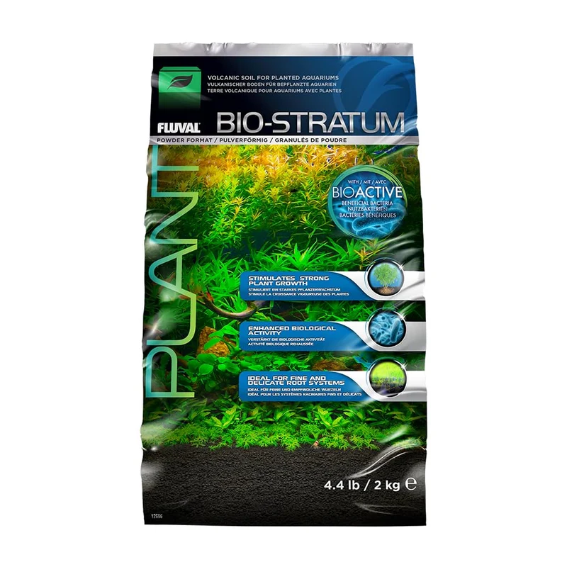 Fluval Bio-Stratum : Substrat volcanique minéral naturel pour plantes aquatiques (4,4 lb)