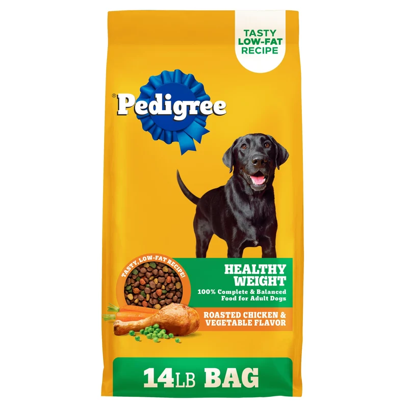 Pedigree Healthy Weight – Croquettes pour Chien Adulte (Poulet & Légumes), Sac 14 lb