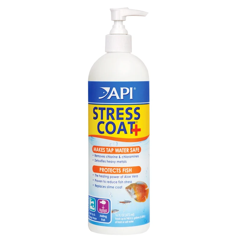 API STRESS COAT — Conditionneur d'eau pour aquarium d'eau douce, bouteille de 473 ml