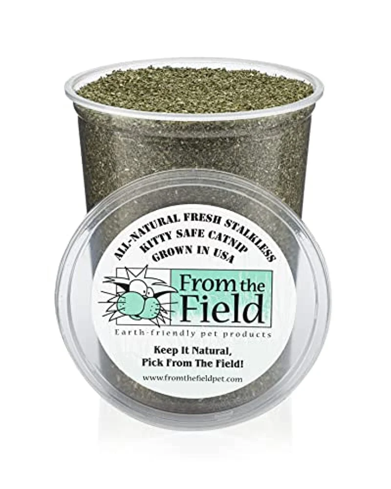 From The Field | Cataire finement moulue sans tiges — Premium USA, pour jouets et jeux | Tub refermable 170 g