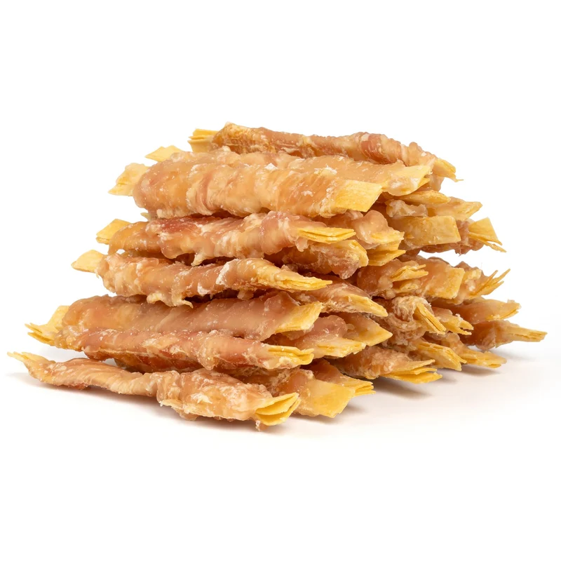 MON2SUN Friandises Sans Cuir pour Chien – Morue enrobée de poulet, 4 pouces, 30 pièces
