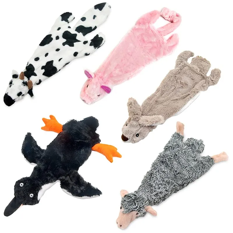 Best Pet Supplies – Ensemble de 4 jouets interactifs à cri pour chiens, sans bourrage, tailles petites, moyennes et grandes
