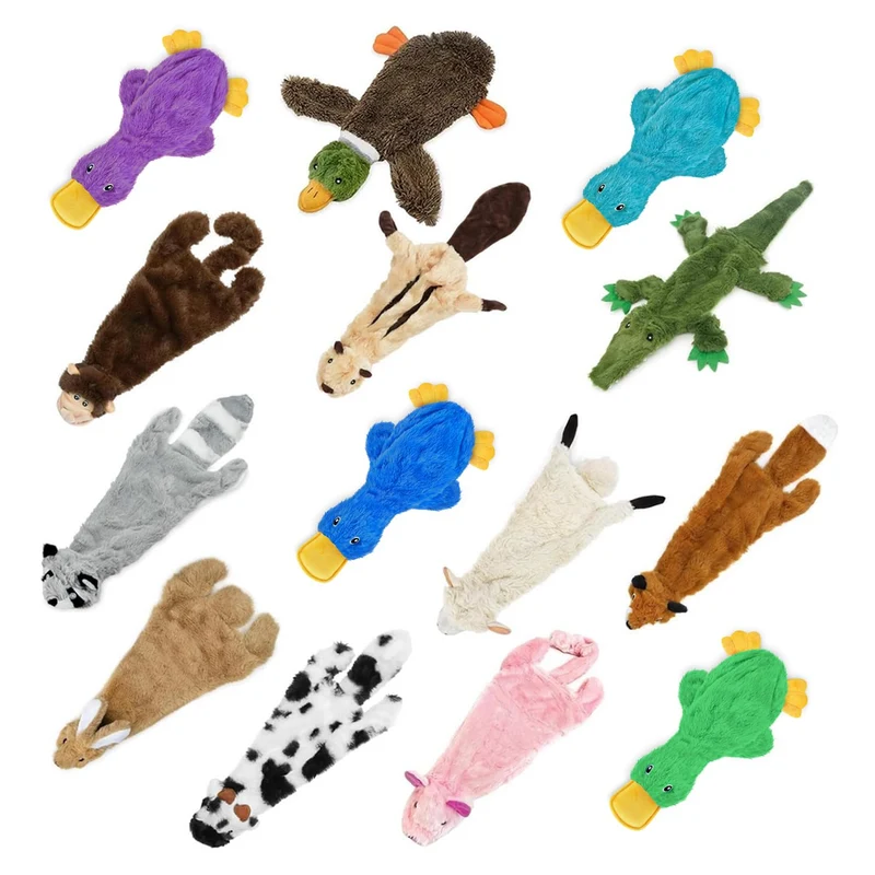 Best Pet Supplies - Jouet interactif à mâcher pour chiens (4 pièces, styles et couleurs variés), Taille moyenne