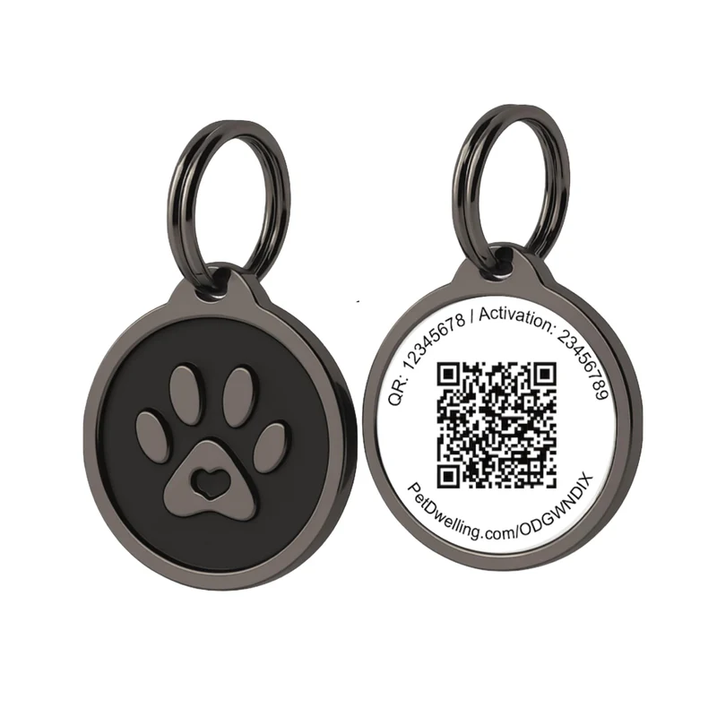 Pet Dwelling Code QR – Étiquettes d'identification pour chiens et chats, profils en ligne gratuits et alertes instantanées
