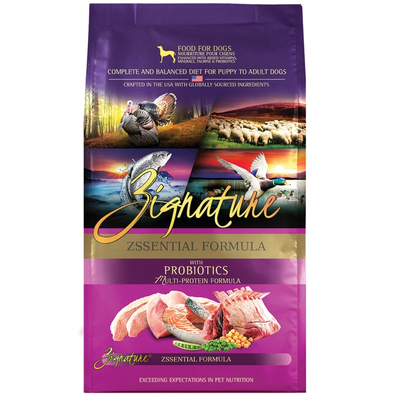 Zignature Zssential Formule à Ingrédients Limités – Croquettes sèches pour chiens 4 lb