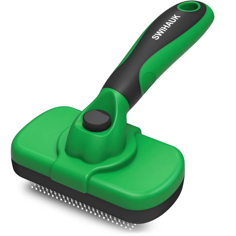 Swihauk – Brosse Deshedding Auto-Nettoyante Douce pour Chiens et Chats