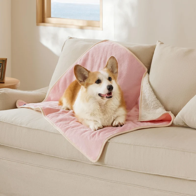 Bedsure – Couverture pour chat intérieur imperméable et réversible, 127x102 cm, rose