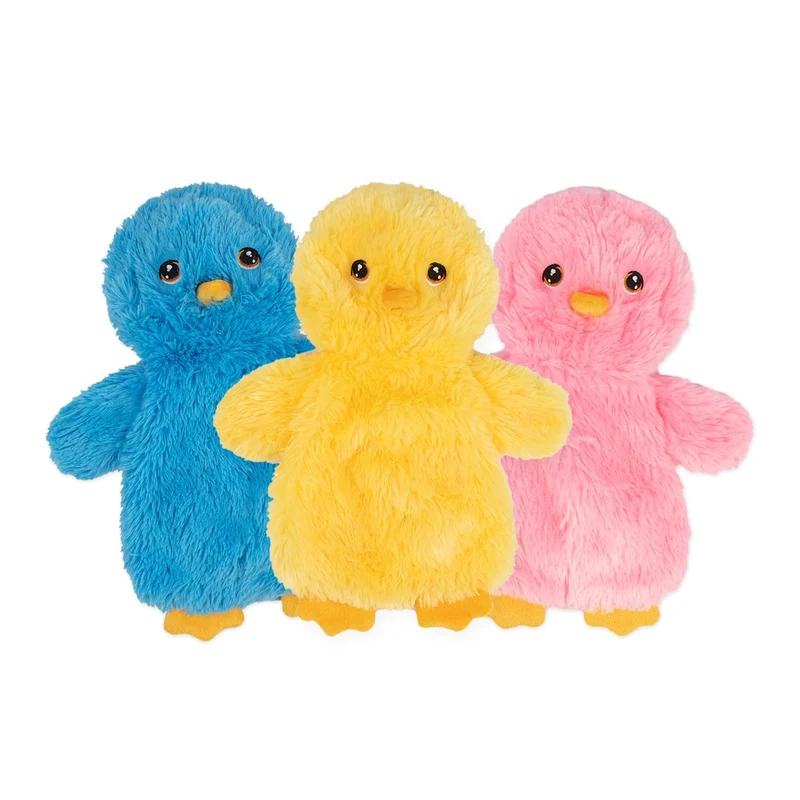 Best Pet Supplies Jouet Chien Interactif à Couinement et Texture Crissante – Poulet Jaune, Rose ou Bleu (Grand)