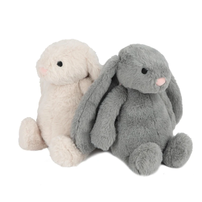 Best Pet Supplies Jouet interactif pour chien qui siffle — idéal pour mâcheurs et joueurs, grand modèle Bunny beige/gris