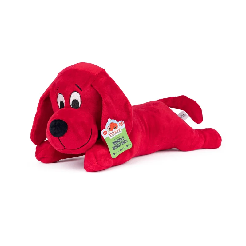 Jouet géant en peluche pour chiens – Sifflement et texture crinkle | Clifford Le Gros Chien Rouge