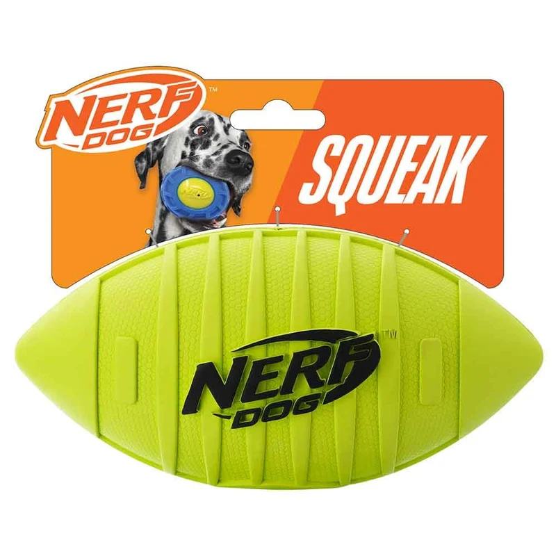 Nerf Dog Blitz Football Siffleur – Jouet Extérieur 7 pouces pour Chiens Moyens et Grands