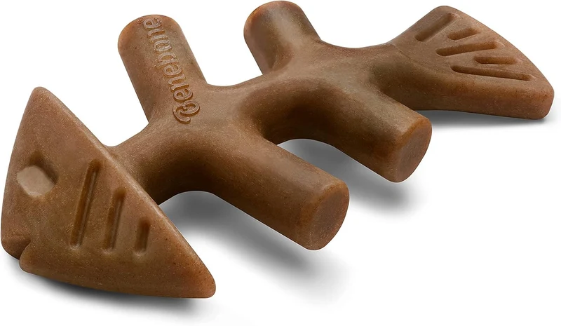 Benebone Fishbone – Jouet durable à mâcher pour chiens agressifs, saveur poisson réel, fabriqué aux États‑Unis – Format géant
