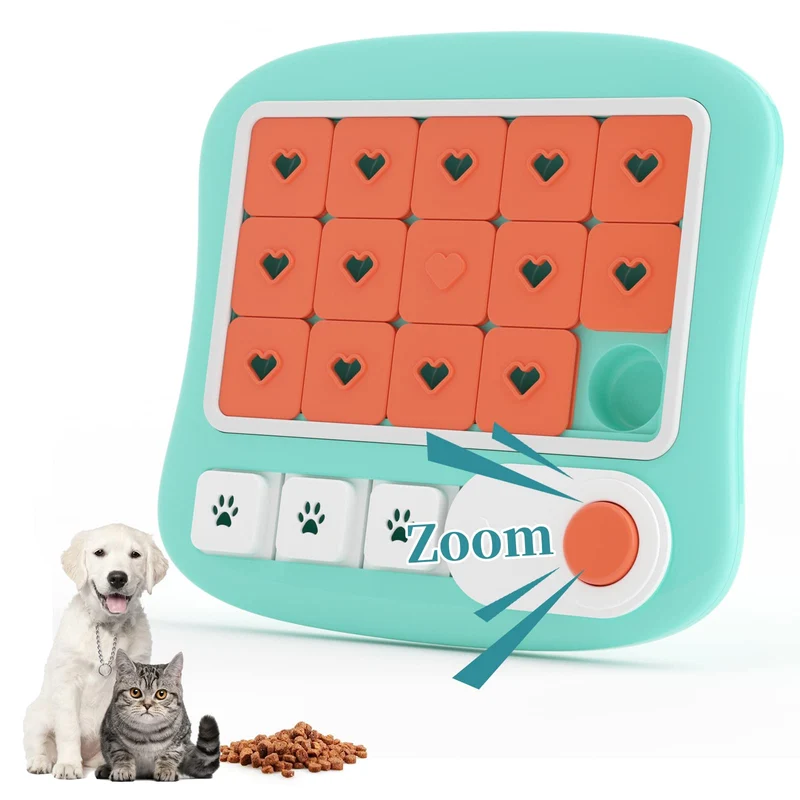 FOXMM – Jouet Puzzle pour Chien Interactif avec Friandises et Sifflet, Stimulation Mentale