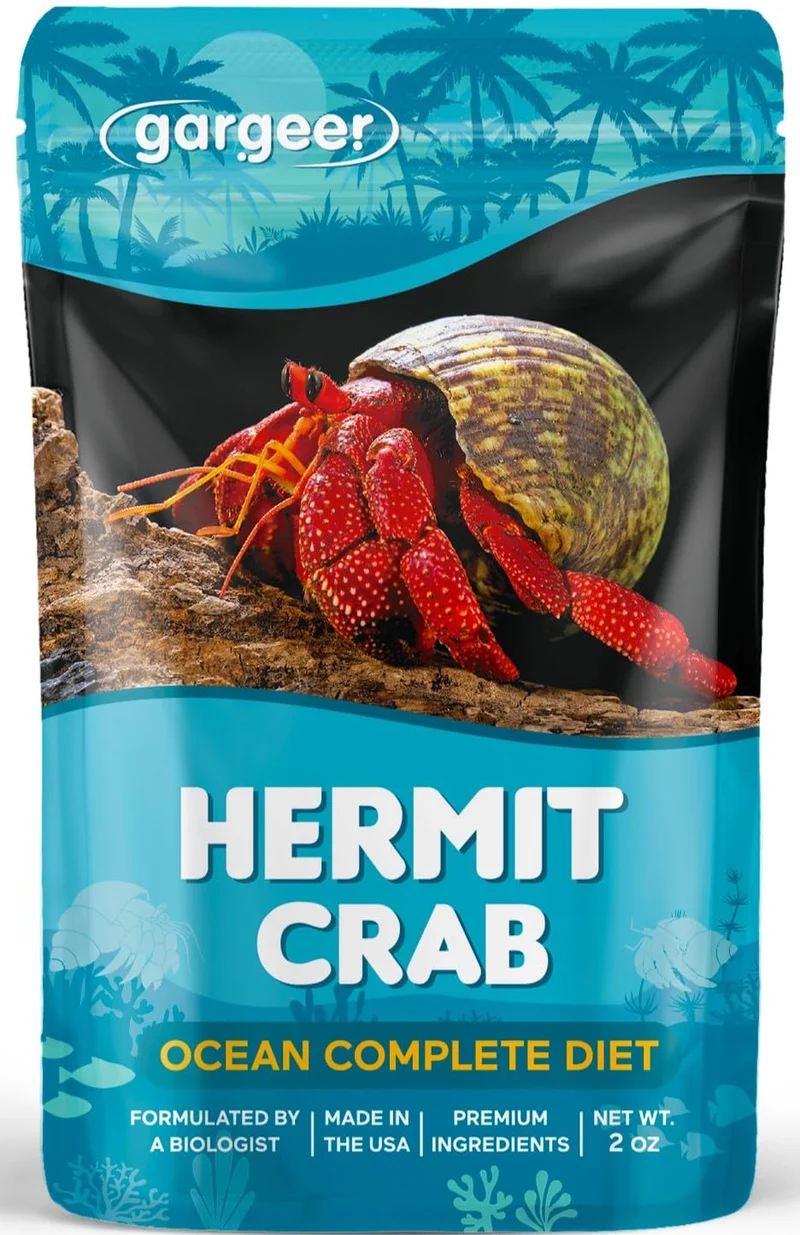 Gargeer 2oz Ocean Blend — Diète complète pour crabes hermites, ingrédients sans OGM