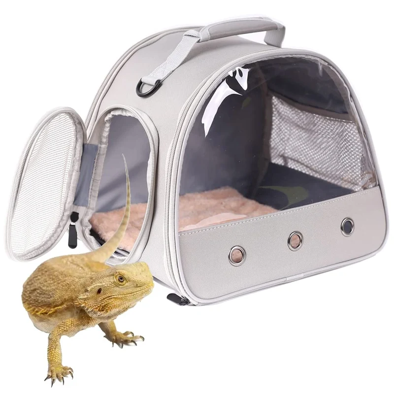 WEVONIGU Transporteur portable pour dragon barbu et petits animaux – voyage léger et sûr