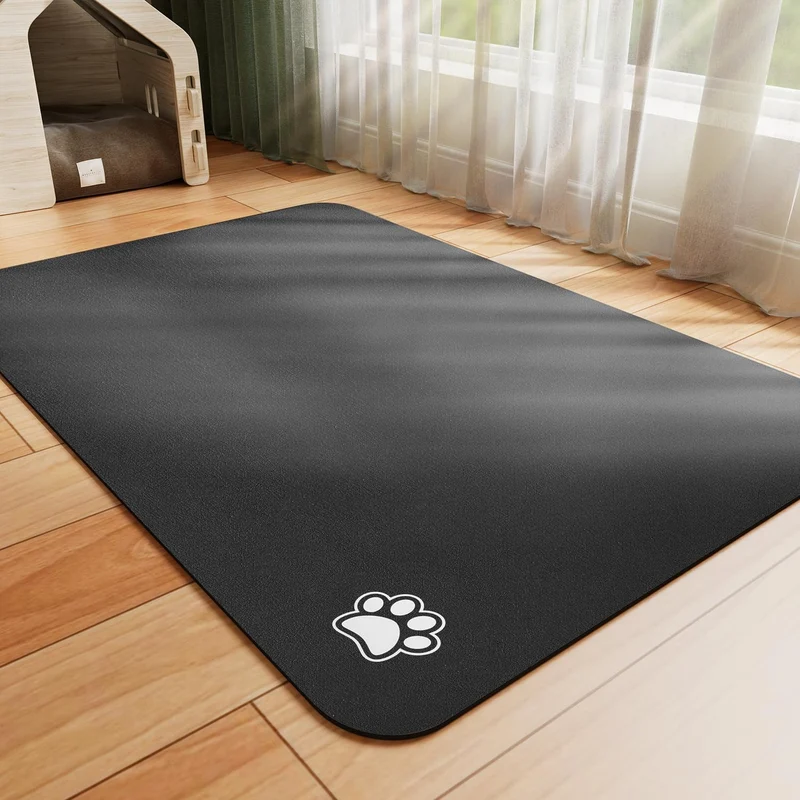 HotLive Tapis Nourriture pour Animaux – Absorbant et Sans Taches 16x24 | Anti-Déversement et Nettoyage Facile