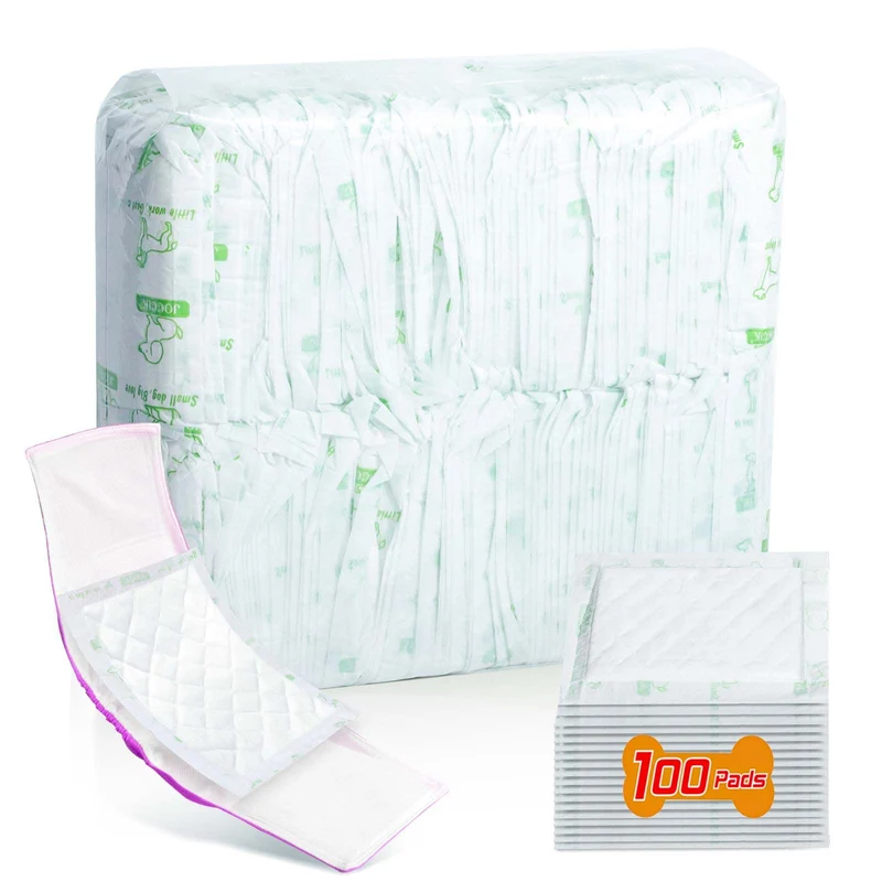 VoagLuk — Doublures absorbantes pour couches de chien, 100 pièces, pour chiens mâles et femelles