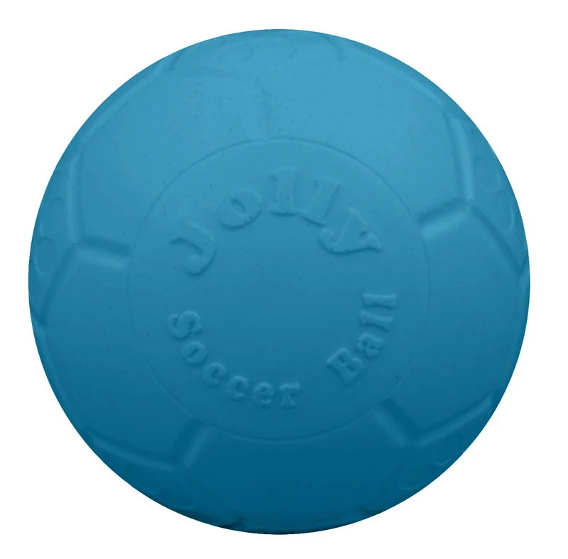 Jolly Pets Grande balle de soccer flottante pour chien — diamètre 8 pouces — bleu océan