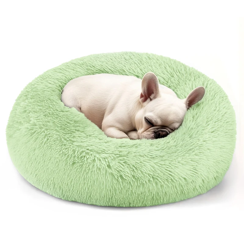 Hoewina Lit Beignet pour Chien et Chat – 20 pouces, Vert