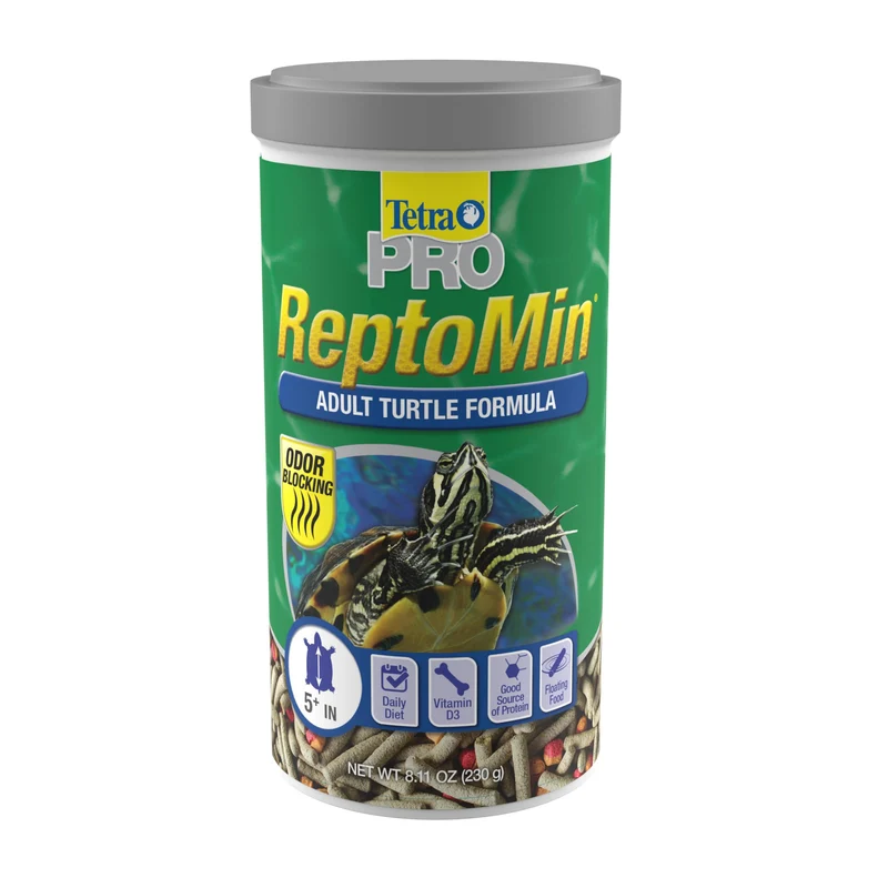 TetraFauna ReptoMin Pro Bâtonnets – Alimentation pour Tortues Adultes (8,11 oz)