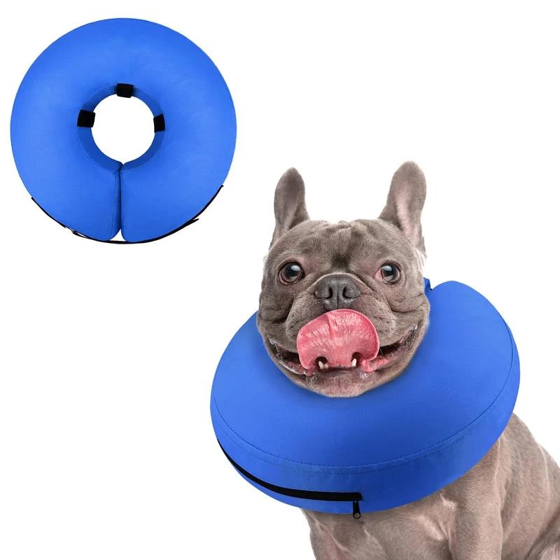 Supet Collier Gonflable Beignet pour Chiens et Chats – Confort Après Chirurgie et Ajustable