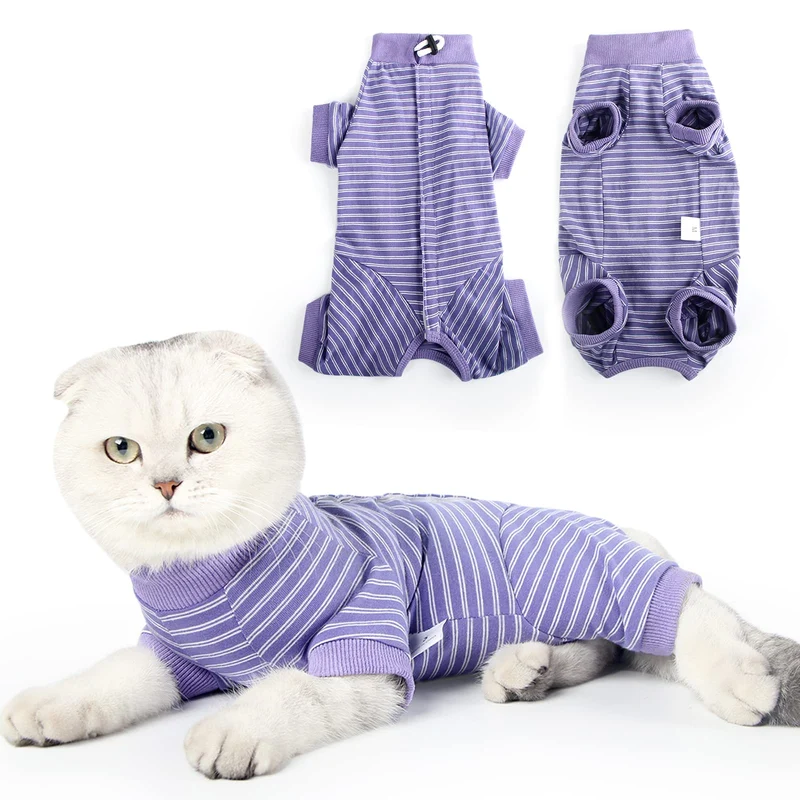 LIANZIMAU Combinaison de récupération pour chats — protection douce et ajustement facile