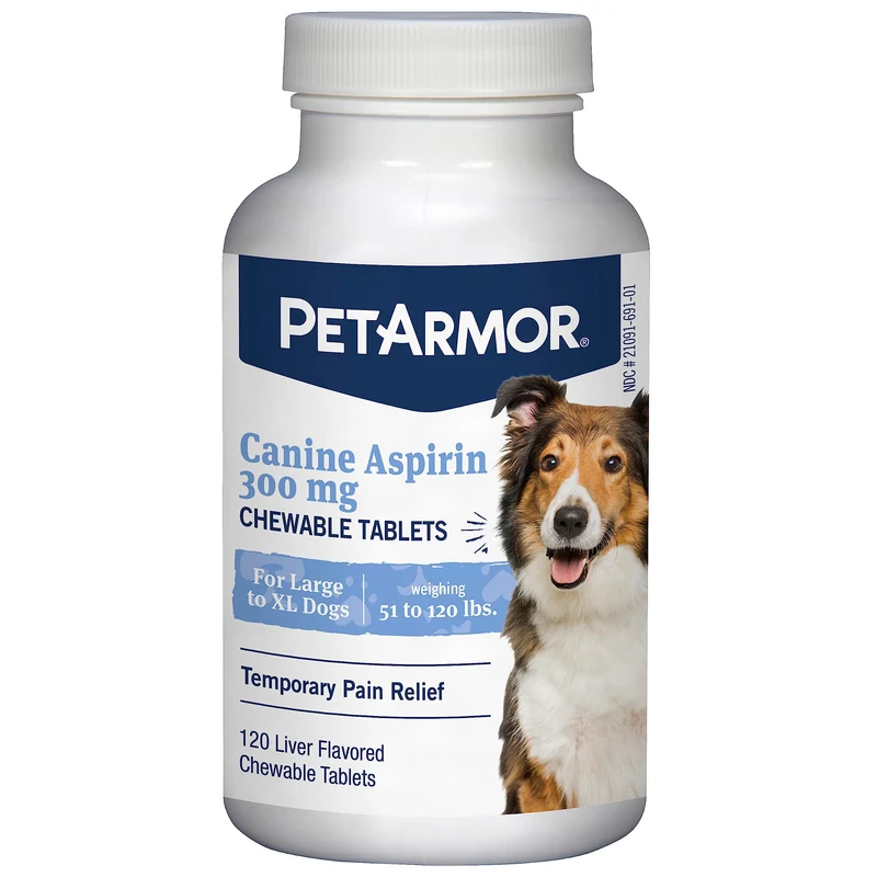 PetArmor Aspirine pour chiens de grande taille — action rapide et soutien temporaire