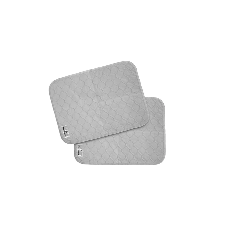 Pet Parents Pawtect Tapis Lavables Lot-deux 18x24 – Tapis Imperméables et Réutilisables pour Chiens (Gris & Taupe)