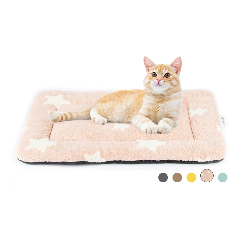 Mora Pets Panier pour chat et petit chien – Coussin de cage lavable rose 22 x 13