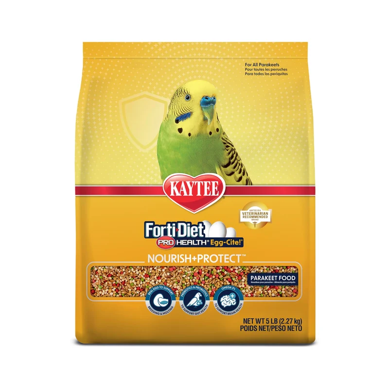 Kaytee Forti-Diet Pro Health Egg-Cite Nourish+Protect pour Perruche – Soutien nutritionnel, reproduction et mue, 5 lb