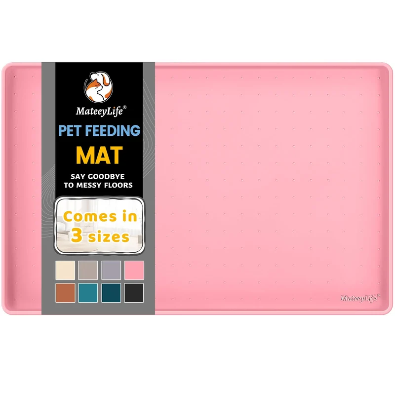 MateeyLife Tapis Alimentaire Silicone – Anti-Débordement et Imperméable pour Sols