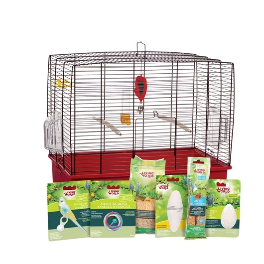 Living World Deluxe Budgie Starter Kit (w/ cage)