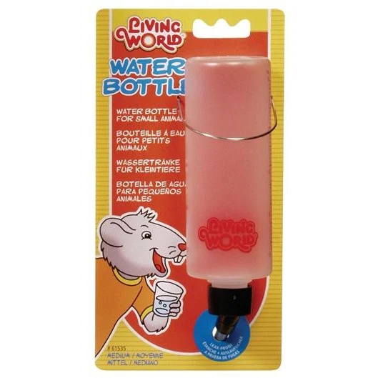 Living World Small Animal Drinking Bottle 236ml, 8oz.
