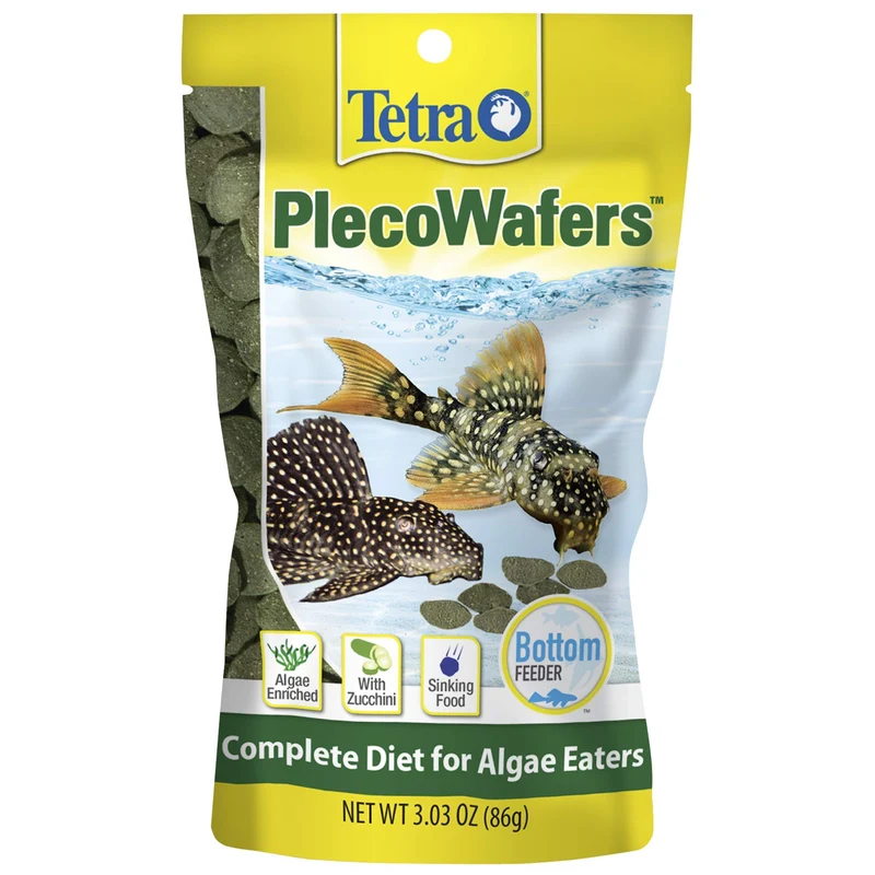 Tetra PlecoWafers 86 g – Galettes nutritionnelles pour poissons algivores | Alimentation complète