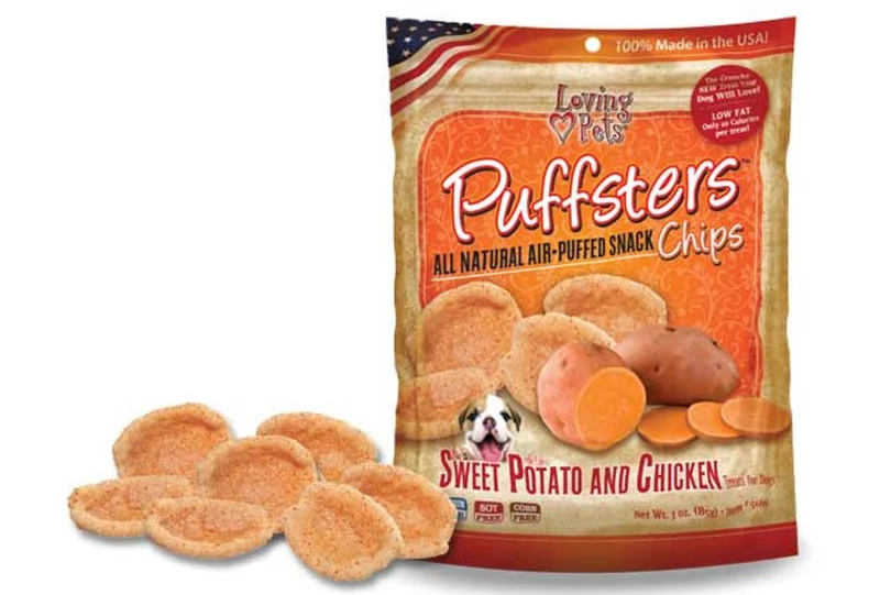 Loving Pets Puffsters : Gâteries patate et poulet pour chiens (4 oz)