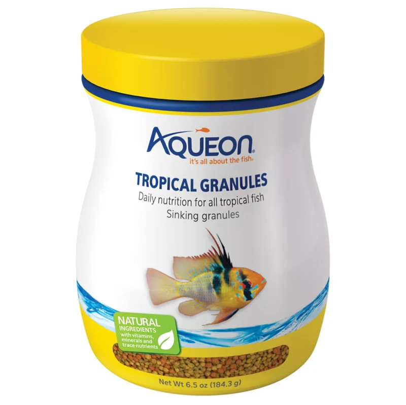 Granulés Tropicaux Aqueon – Alimentation équilibrée pour poissons tropicaux (6,5 onces)