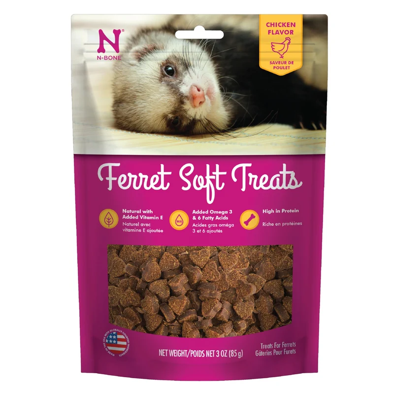 N-Bone Friandises molles pour furet au poulet – sachet 3 oz